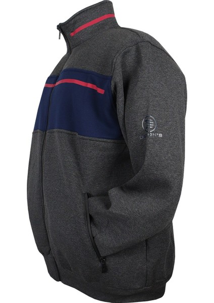 Büyük Beden Erkek Sweat Dekons Antrasit 3 Iplik fiyatları