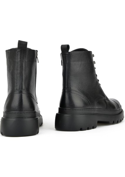 Ziya, Erkek Deri Bot 13319Z77184 Siyah modelleri