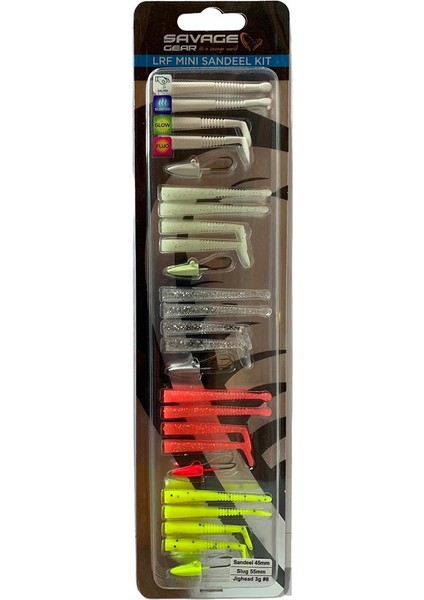 Lrf Mini Sandeel Kit 25 Adet Suni Silikon Yem 20+5