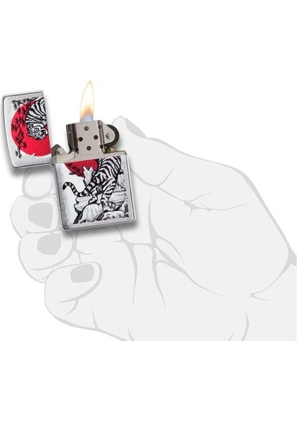Çakmak 29889 Asian Tiger Design