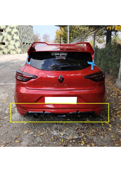 Renault Clio 5 Arka Ek 2019 2020 2021 2022 Mat Siyah Plastik modelleri