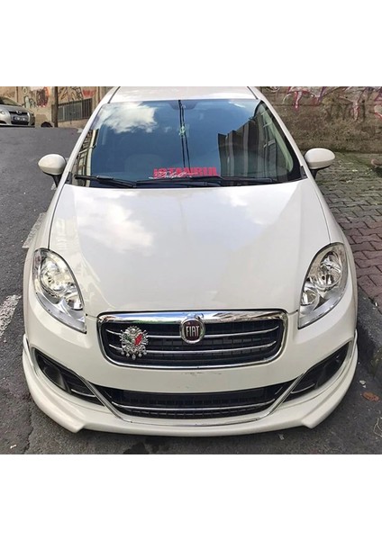 MKG Otomotiv Fiat Linea Makyajlı Ön Ek 2013 2014 2015 2016 2017 Mat Siyah Plastik Ön Karlık