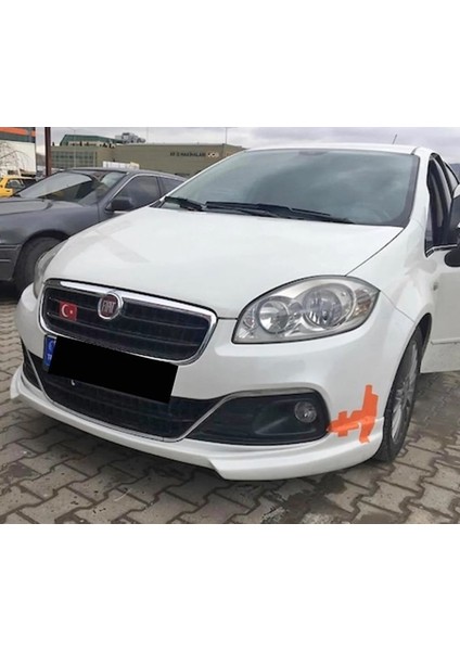 MKG Otomotiv Fiat Linea Makyajlı Ön Ek 2013 2014 2015 2016 2017 Mat Siyah Plastik Ön Karlık