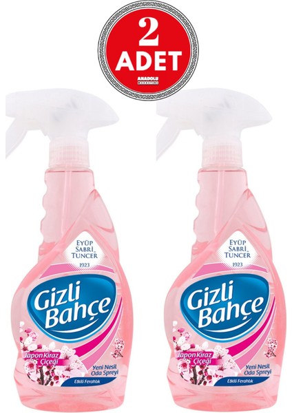 Eyüp Sabri Tuncer Gizli Bahçe Oda Kokusu Japon Kiraz Çiçeği 500 ml x 2 Adet