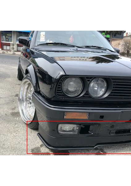 Bmw E30 Ön Lip Parlak Siyah Plastik Ön Ek Karlık Plastik