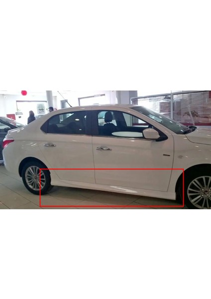 Citroen C Elysee Yan Marşpiyel Seti 2012 - 2022 Mat Siyah Plastik 2 Adet