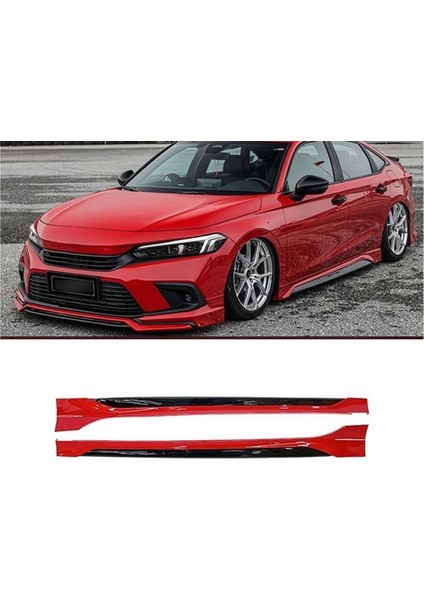 Honda Civic Fe1 2022 2023 Yeni Model Marşpiyel Seti Mat Siyah Plastik 2 Adet