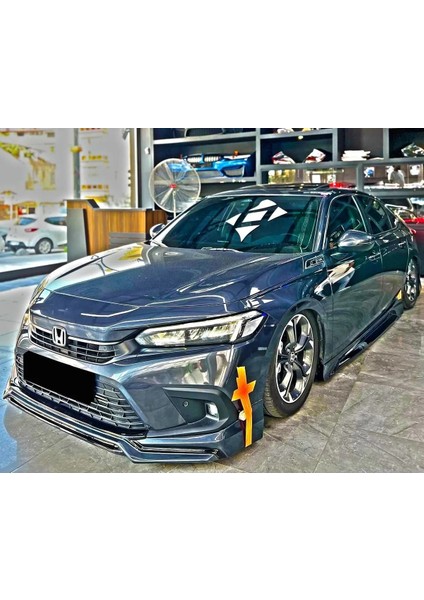 Honda Civic Fe1 2022 2023 Yeni Model Marşpiyel Seti Mat Siyah Plastik 2 Adet