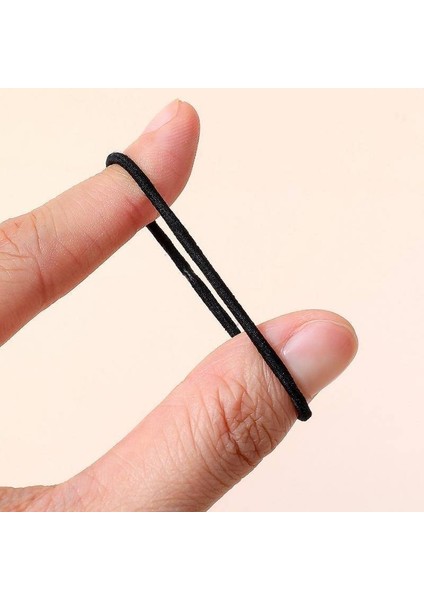 Kutulu Mini Saç Lastiği 80 Adet - Siyah indirimleri