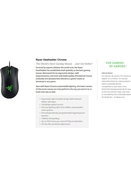 Razer Kablolu Oyun Oyun Faresi Optik Fare (Yurt Dışından)