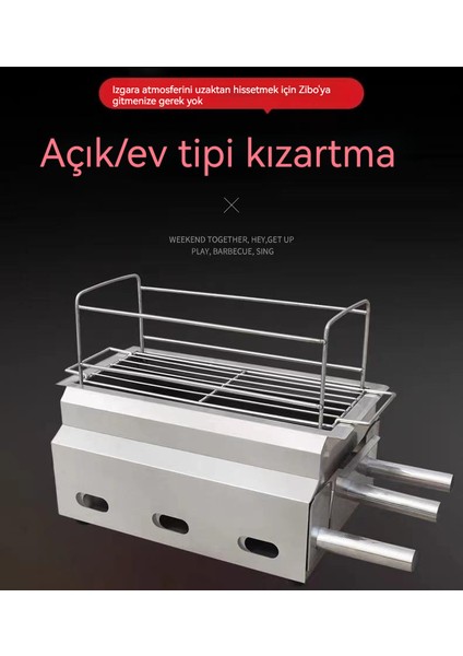 Zibo Barbekü Fırını Dumansız Fırın Açık Ev Çin Kömürü Kalınlaşmış Paslanmaz Çelik Barbekü Izgarası (Yurt Dışından)