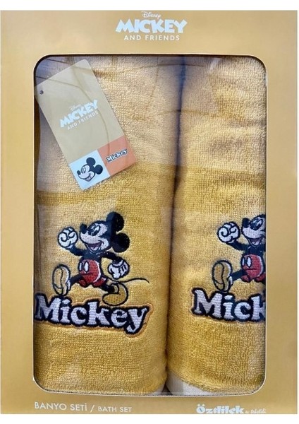 Banyo Seti Disney Mıckey Mouse Happy Sarı