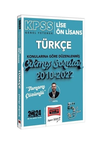 2024 KPSS Lise Ön Lisans Türkçe Konularına Göre DÜZENLENMIŞ 2010-2022 TAMAMI Çözümlü Çıkmış Sorular