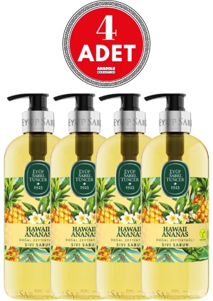Sıvı Sabun Hawaii Ananas 500 ml x 4 Adet