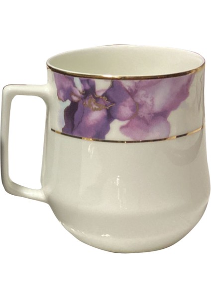 Evalıza Mor Çiçek Hanedan Mug
