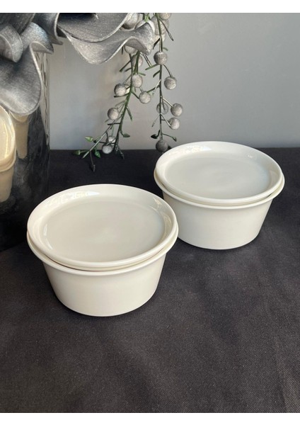 Pera Porselen Yuvarlak Sunum Kabı