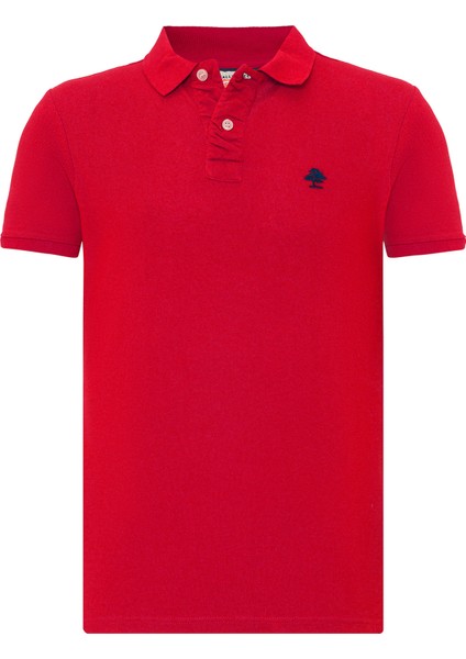 Partisan Polo Kırmızı Erkek T-shirt RFPARTISAN23-BORDO