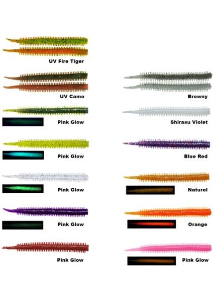 Fujın Yummy Sandworm 7cm Lrf Silikonu Uv Fire Tiger fırsatları