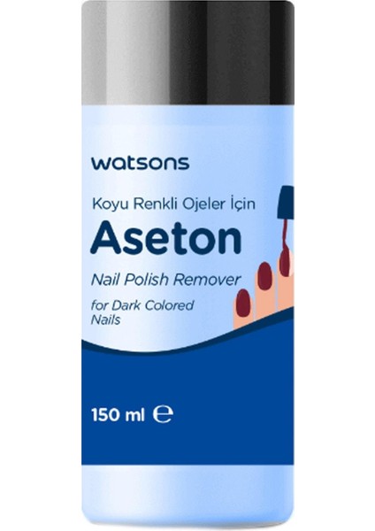 Koyu Renk Ojeler Için Aseton 150 Ml