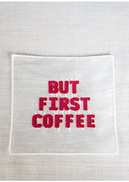 But First Coffee Kokteyl Peçetesi