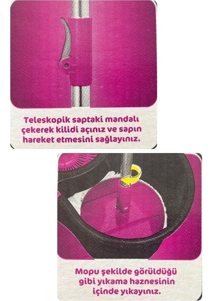 Black Edition Otomatik Temizlik Seti - Kova Mop Seti