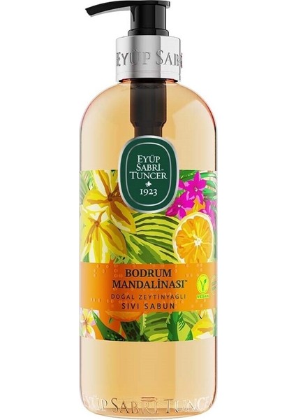 Bodrum Mandalinası Doğal Zeytinyağlı Sıvı Sabun 500 ml x 6 Adet
