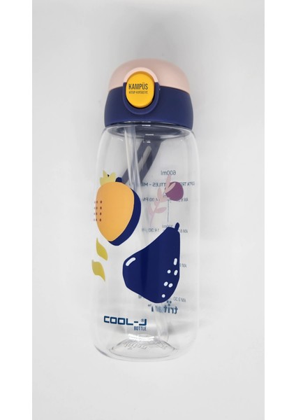 Cool-J Medium 600ML Mavi-Pembe Kilitli Tritan K7549 Matara fiyatları