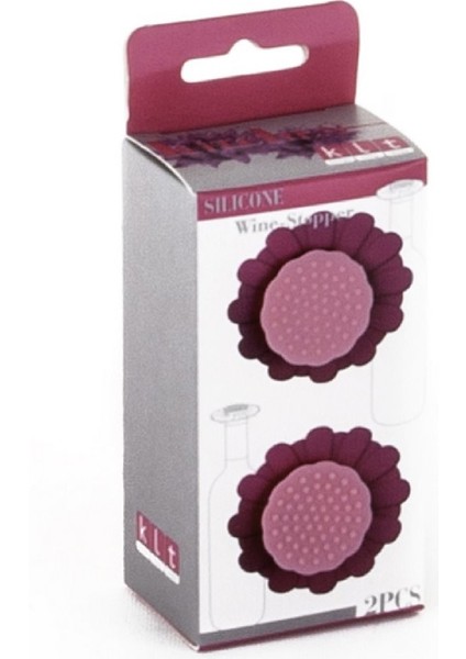 Şişe Tıpası Lila 2'li Pratik Mutfak Gereci Şarap Wine-Stopper Max +428F Min -40F