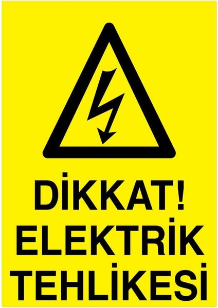 Eser - Dikkat Elektrik Tehlikesi (Levha)