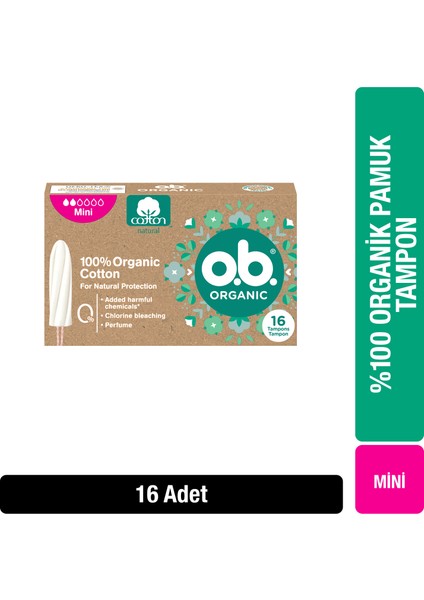 O.B Ob Tampon Organıc Mını 16