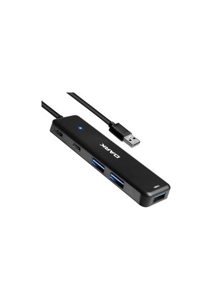 Connect Master X5C Usb3.2 To 3xusb3.0/2xtype-C Hub Sıyah (DK-AC-USB347)