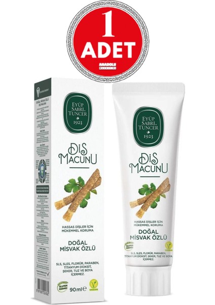Diş Macunu Misvak Özlü 90 ml fiyatları