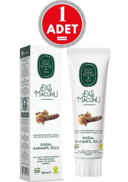 Diş Macunu Karanfil Özlü 90 ml