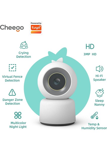3mp Hd Akıllı Kameralı ve Sesli Bebek Monitörü modelleri
