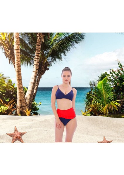 Volanlı Fraset Renkli Bikini fiyatları