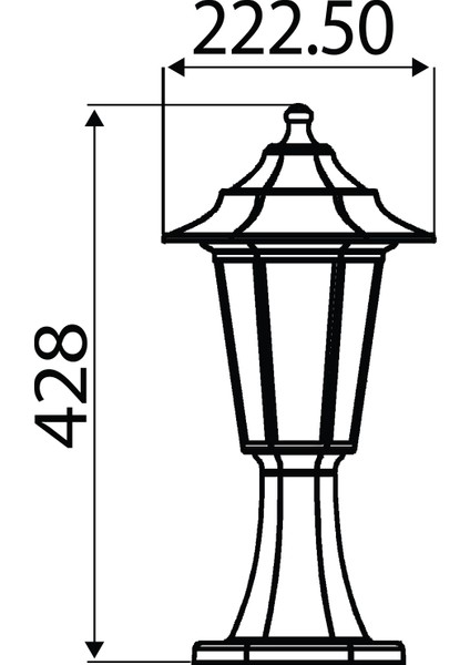 Horoz Begonya-1 Bahçe Aydınlatma Set Üstü Bahçe Lamba Armatür Plastik Aplik Ampul Hediyeli fiyatları