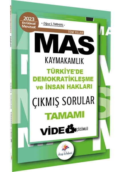 Dizgi Kitap Mas Kaymakamlık Türkiye’de Demokratikleşme ve Insan Hakları Tüm Yıllar Video Çözümlü Çıkmış Sorular