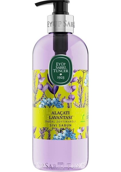 Alaçatı Lavantası Doğal Zeytinyağlı Sıvı Sabun 500 ml x 3 Adet