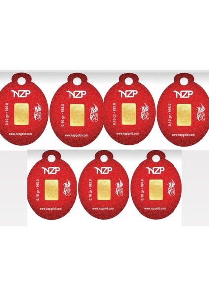 0.10 Gram 24 Ayar Altın - 7 Adet