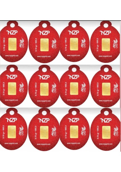 0.10 Gram 24 Ayar Altın - 12 Adet
