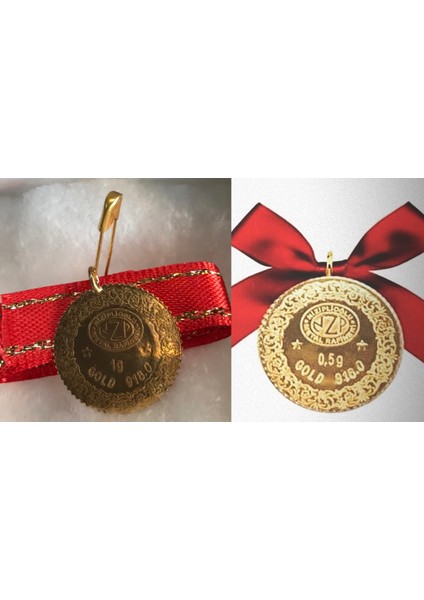 1 Gram + Yarım Gram 22 Ayar Altın Ikilisi