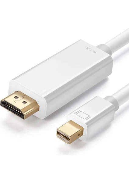 1.8m Mini Displayport To HDMI Kablo - 4K Mini Dp To HDMI Görüntü Aktarma Kablosu.