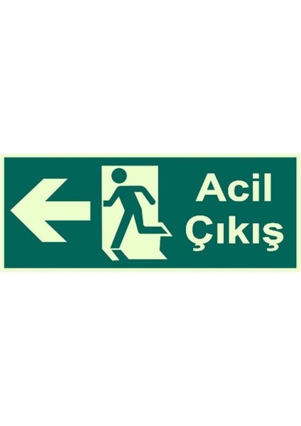 Eser - Acil Çıkış Sol (Levha) 30X10