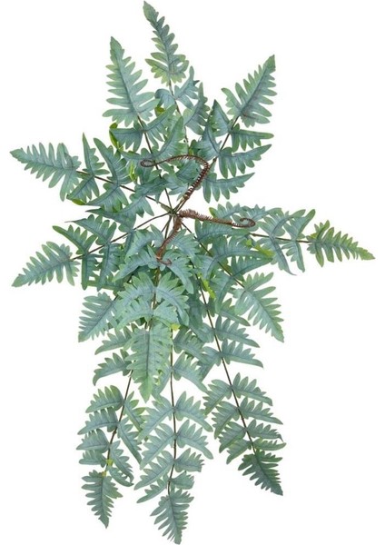 Yapay Çiçek Pastel Cycas Aşk Merdiveni 80CM Eğrelti Otu Sıkas Bitkisi 12 Yaprak 40*80CM Yapay Bitki