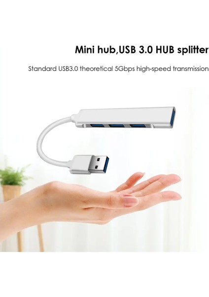 4 Port USB 3.0 Hub Çevirici Çoğaltıcı Çoklayıcı Çoklama 4 Portlu USB 3.0 Hub Çoklayıcı