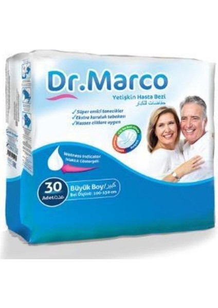 Dr. Marco Külotlu Hasta Altı Bezi Büyük Boy 30'lu fiyatları