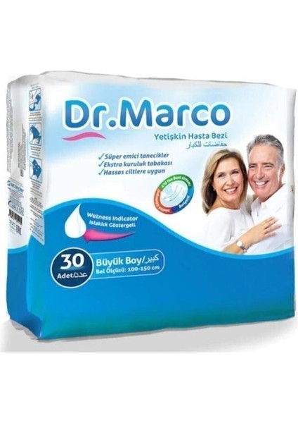 Dr. Marco Bel Bantlı Hasta Bezi Large 30'lu