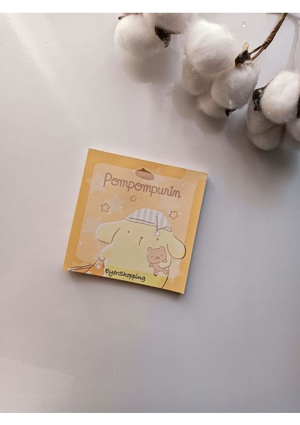 Çeşitli Figürler Desenli Memopad Not Defteri Bloknot Çek Kopar Tutkallı Defter