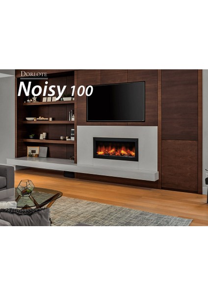 Noisy 100 Elektrikli Şömine (Isıtıcılı, Bluetooth)