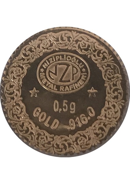 0.50 Gram 22 Ayar Kulplu Altın